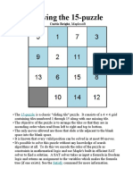 Solving The 15-Puzzle