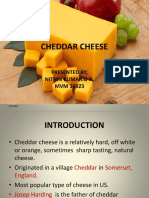 Cheddar Cheese: Presented by Nithin Kumar.G N. MVM 16023