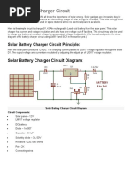 Solar Battery Charger Circuit