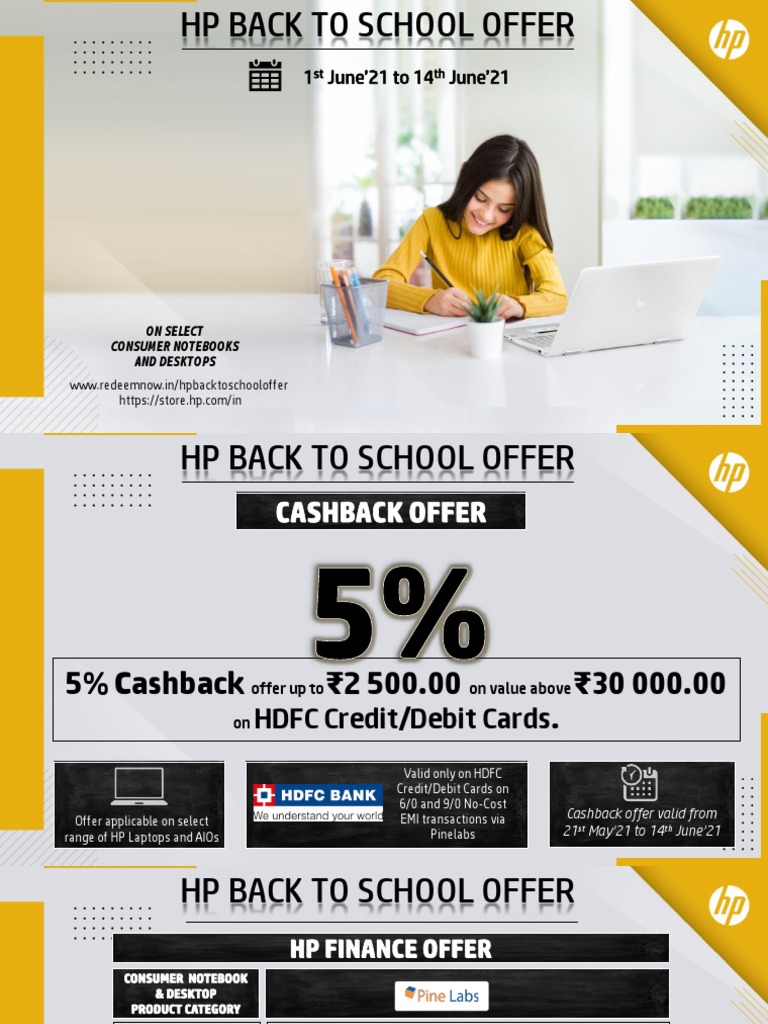 HP Back to School Cashback Offer | PDF | Hewlett Packard | Receipt