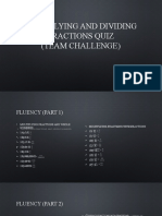 Multiplying and Dividing Fractions Quiz