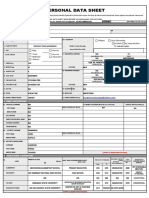 Personal Data Sheet