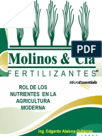 Rol de los nutrientes en la agricultura moderna