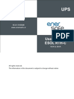 Manual de Usuario UPS ENERSAFE ESOL RTH-C 1a3KVA