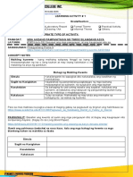 Activity Sheet Maikling Kwento