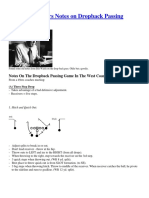 Bill Walsh Notes On Dropback Passing - Chris Brown, SmartFootball