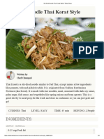 Stir-Fried Noodle Thai Korat Style - Taste Show
