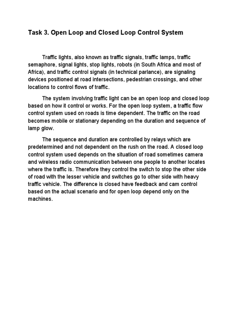 Traffic Light Control Systems Explained | PDF | Computers | Technology ...