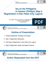 PhilSys Step 2 Registration Health Protocols in Laguna
