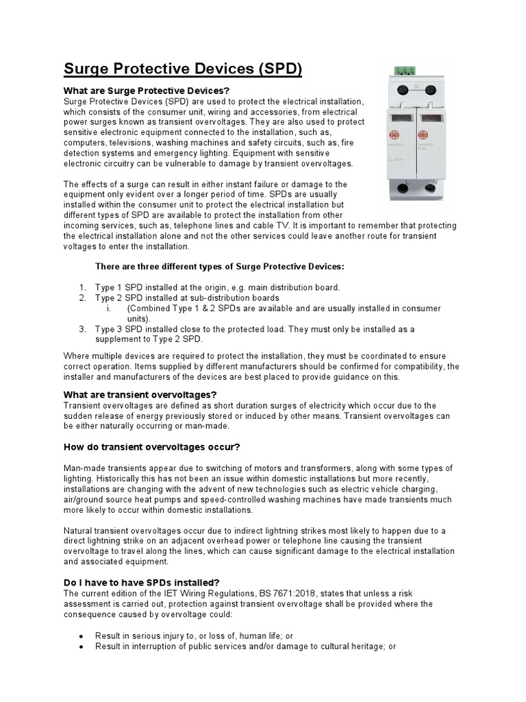 An InDepth Look at Surge Protective Devices Their Purpose, Types