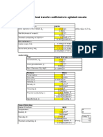 Calculation of heat transfer coefficients in agitated vessels