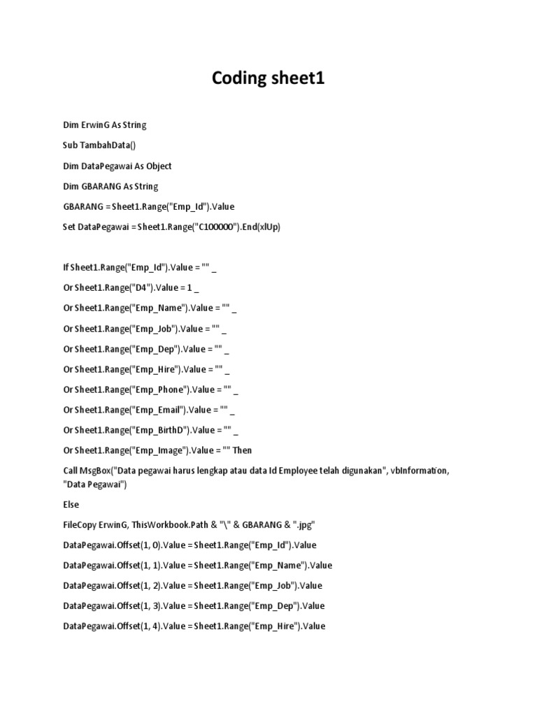 Coding Sheet1 | PDF | Computer Programming | Software