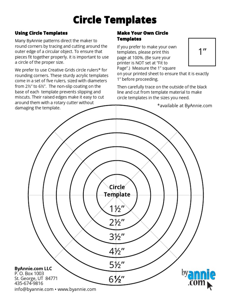 Circle Templates: Using Circle Templates Make Your Own Circle Templates ...