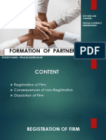 Formation of Partnership
