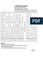 Datesheet Unit Test I (2021-2022)