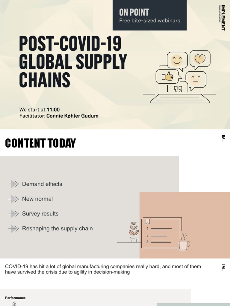 Global Supply Chains - Post Covid 19 | PDF | Supply Chain | Supply ...