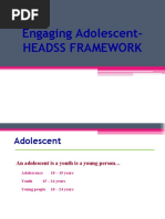 HEADSS Assessment | PDF | Adolescence | Self Harm