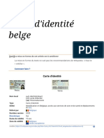 Carte D'identité Belge - Wikipédia