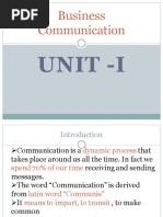 On Business Communication-1