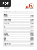 Basses: Pricelist March 2019