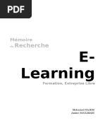 Memoire de Recherche Elearning
