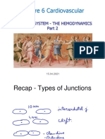 Lecture 6 Cardiovascular: Vascular System - The Hemodynamics