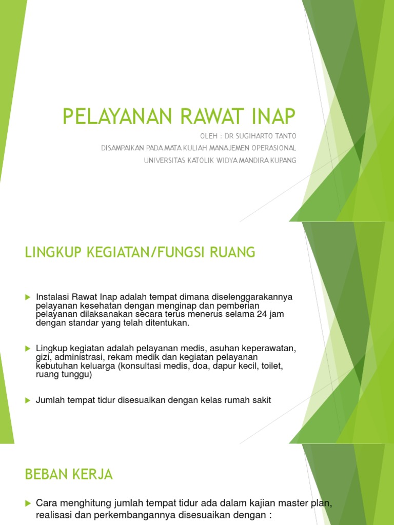 Pelayanan Rawat Inap (Final) | PDF
