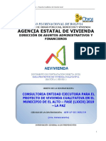 Consultoría Vivienda Social El Alto