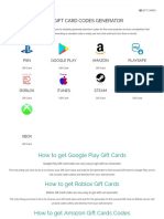 Free Gift Card Codes Generator