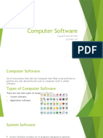 Computer Software: Sayyed Faseeh Ali Shah 2k19/MC/105