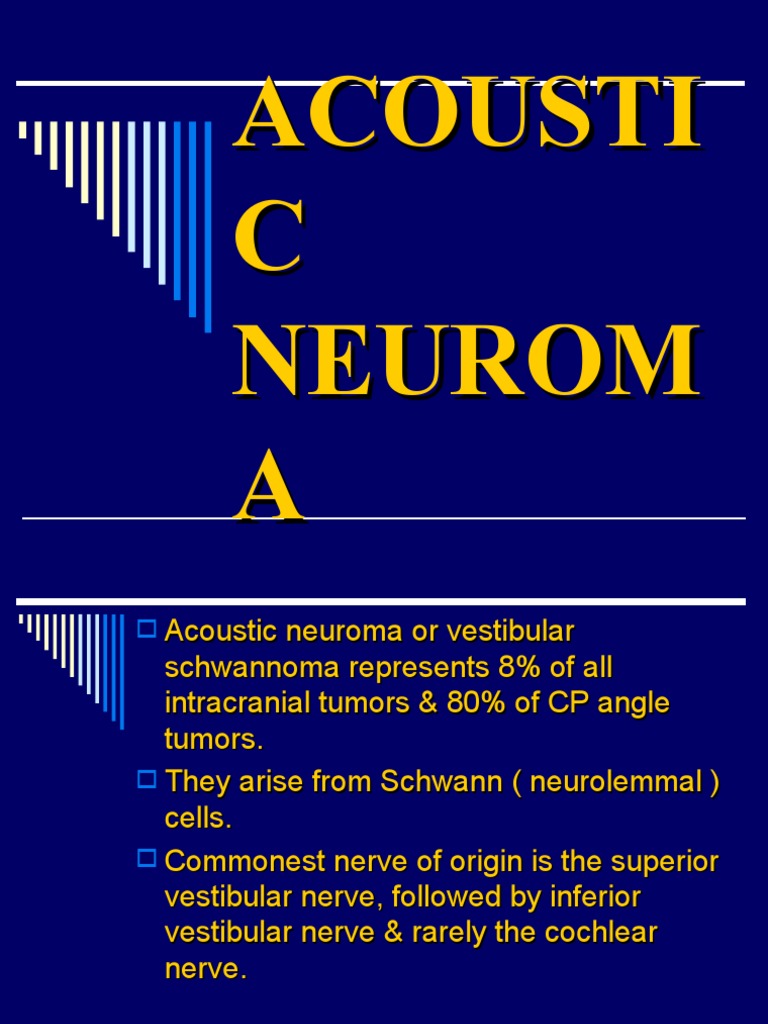 Acoustic Neuroma PDF Vertigo Brainstem