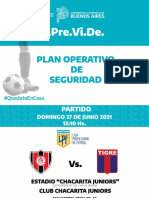 Operativo Chacarita Vs Tigre 27-06-21