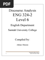 Discourse Analysis Handout 2020-1