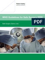 WHO Guidelines for Safe Surgery 2009