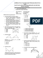 Soal Ujian Mid Matematika Kelas 9 Sem.1 TA.2015-2016 Pipit