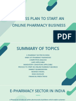 Business Plan To Start An Online Pharmacy Business