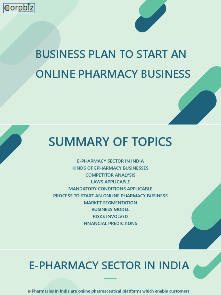 Business Plan To Start An Online Pharmacy Business | PDF | Pharmacy | Drugs