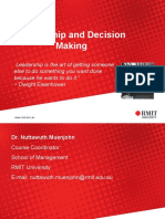 Leadership and Decision Making