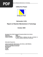 Report On Reaction Mechanisms in Toxicology: Insilicotox Project