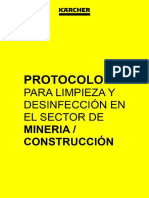 Protocolo de Limpieza y Desinfección para Minería y Construcción
