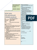 CONTOH RPP 1 Lembar Atau Disederhanakn