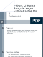 4. Fisher Exact, Uji Beda 2 Data Kategorik