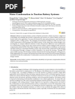 Energies: Water Condensation in Traction Battery Systems