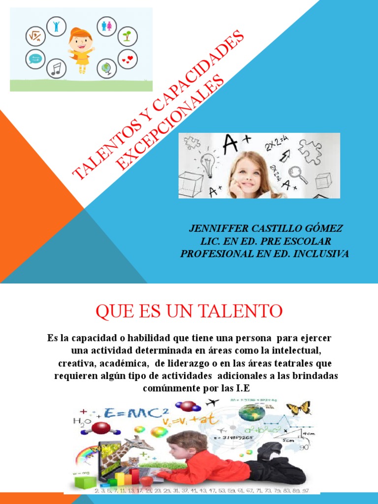 Talentos y Capacidades Excepcionales | PDF | Cociente de inteligencia ...