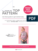 Cara Top Pattern: Print OUT & Keep