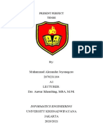 Present Perfect Tense: Informatics Engineering