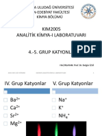 4-5 Grup Katyonlar