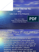 Presidential Decree No. 442: Labor Code of The Philippines