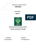 Term Paper: Central University of Punjab