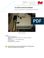 Multipass Cabinet Version Laser Alignment: Tool List
